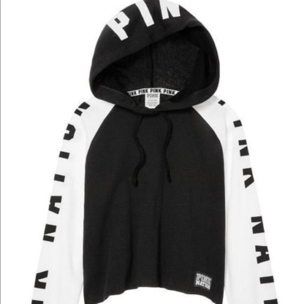 VS Pink Nation Crop Hoodie!